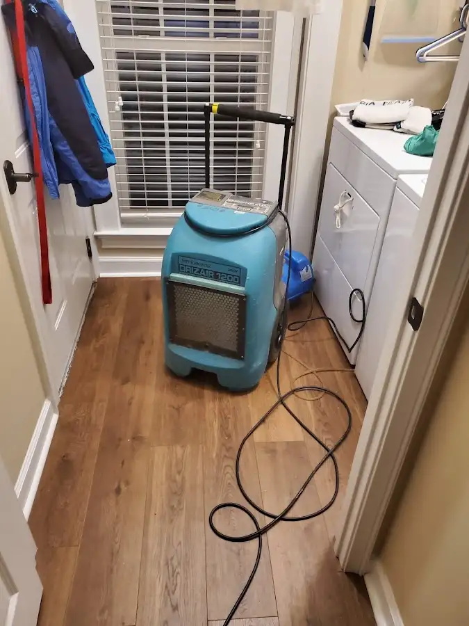 Commercial dehumidifier deployed for Flood Damage Cleanup in Menomonie
