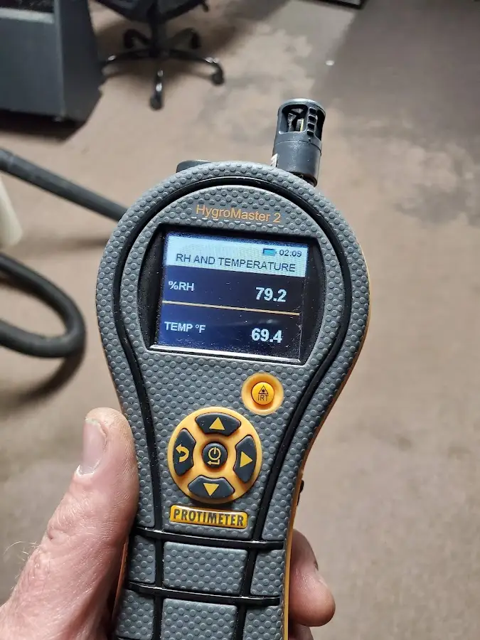 Moisture meter humidity assessment for Mold Remediation & Removal in Menomonie
